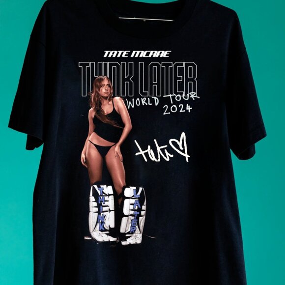 Tate McRae Think Later World Tour 2024 Music Fan Gift Concert T-Shirt92 - Picture 1 of 5